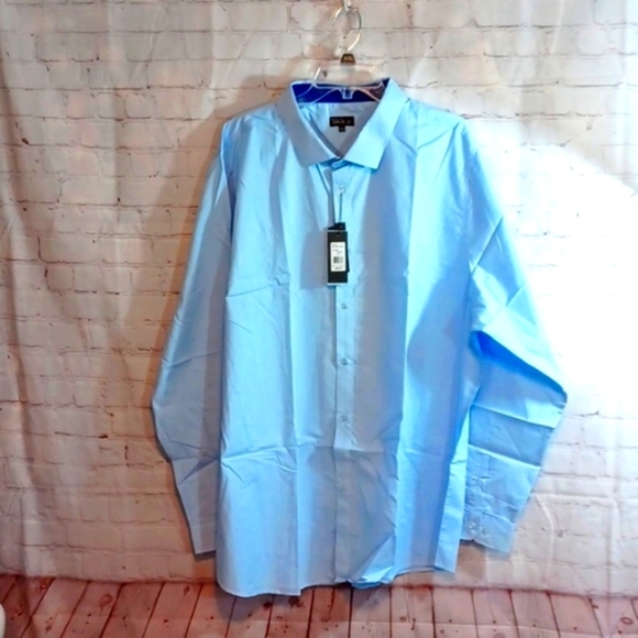 Galaxy By Harvic Other - Galaxy Men's  Blue Long Sleeve Dress Shirt 4XL NWT